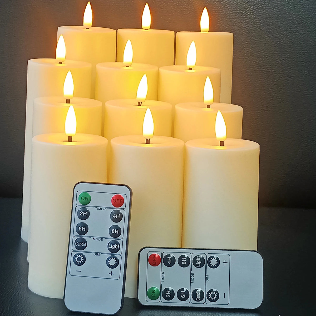 12-Piece LED Flameless Candles – Waterproof Flickering Tea Lights