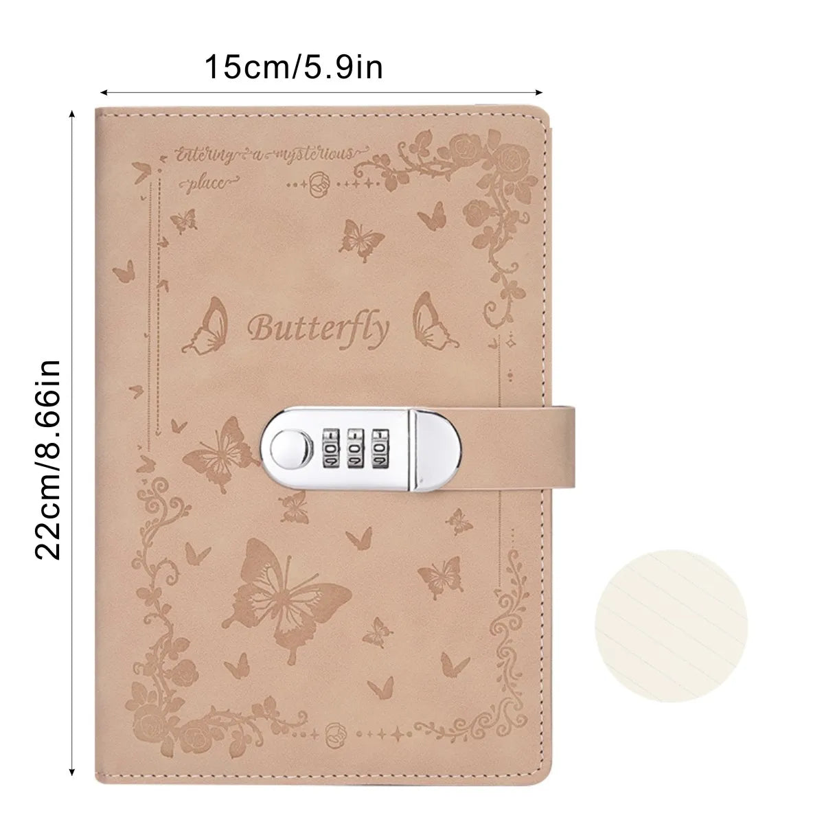 A5 Password Lock Diary – Cartoon Notebook