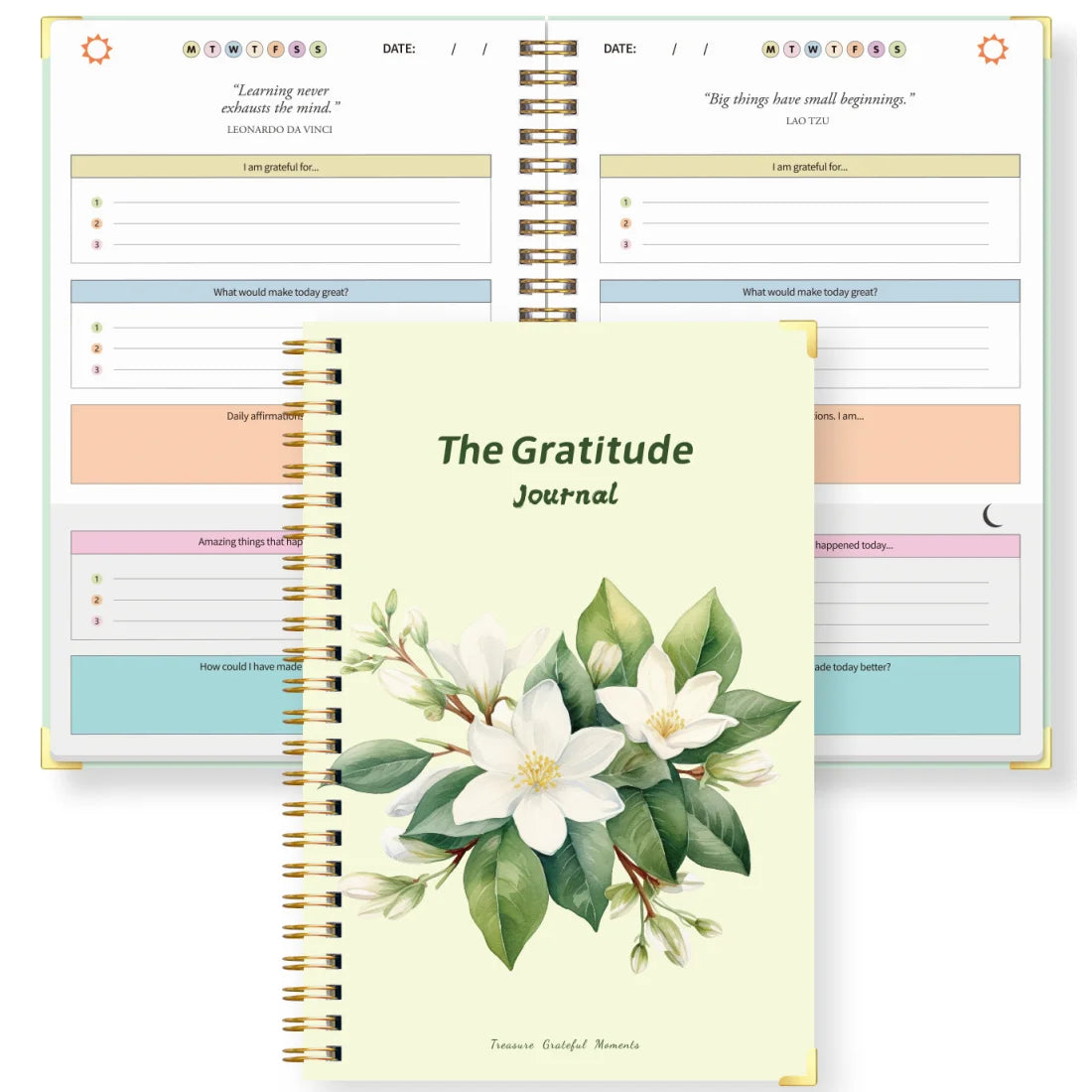 A5 Gratitude Journal – Daily Guided Notebook