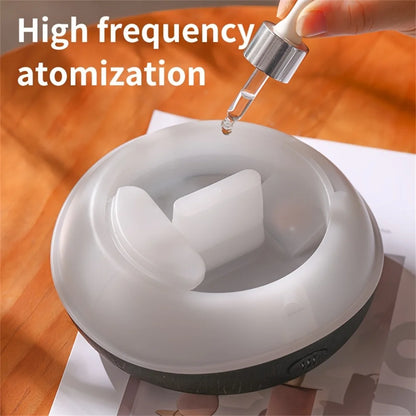 Aroma Flame Humidifier – Essential Oil Diffuser with Colorful Lights