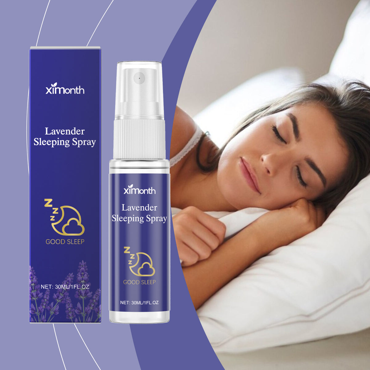 Premium Lavender & Chamomile Pillow Spray – Stress Relief & Sleep Aid