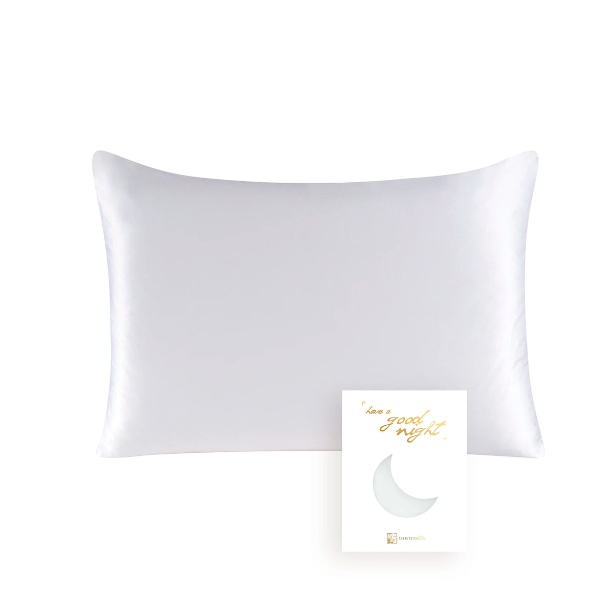 100% Mulberry Silk Pillowcase – 19 Momme, Hidden Zipper