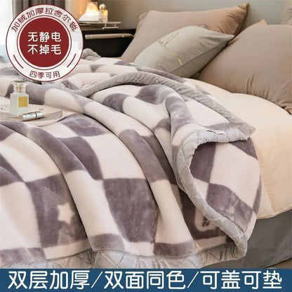 Weighted Raschel Plush Blanket – Thick & Warm (1PC)