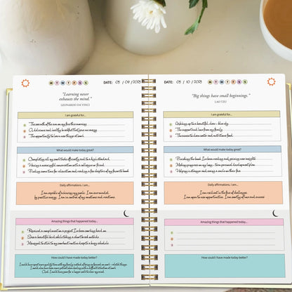 A5 Gratitude Journal – Daily Guided Notebook