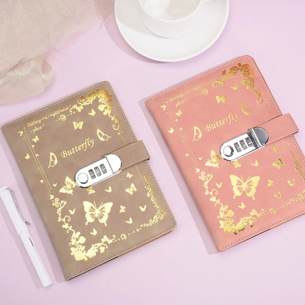 A5 Password Lock Diary – Cartoon Notebook