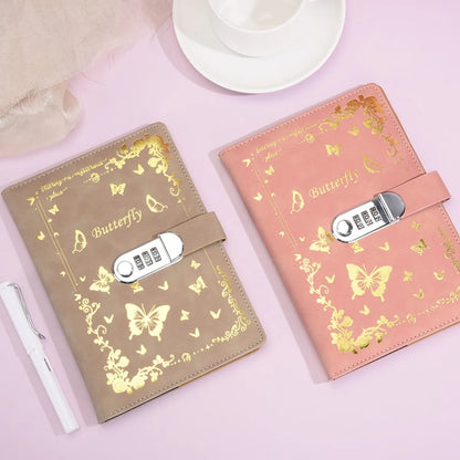 A5 Password Lock Diary – Cartoon Notebook