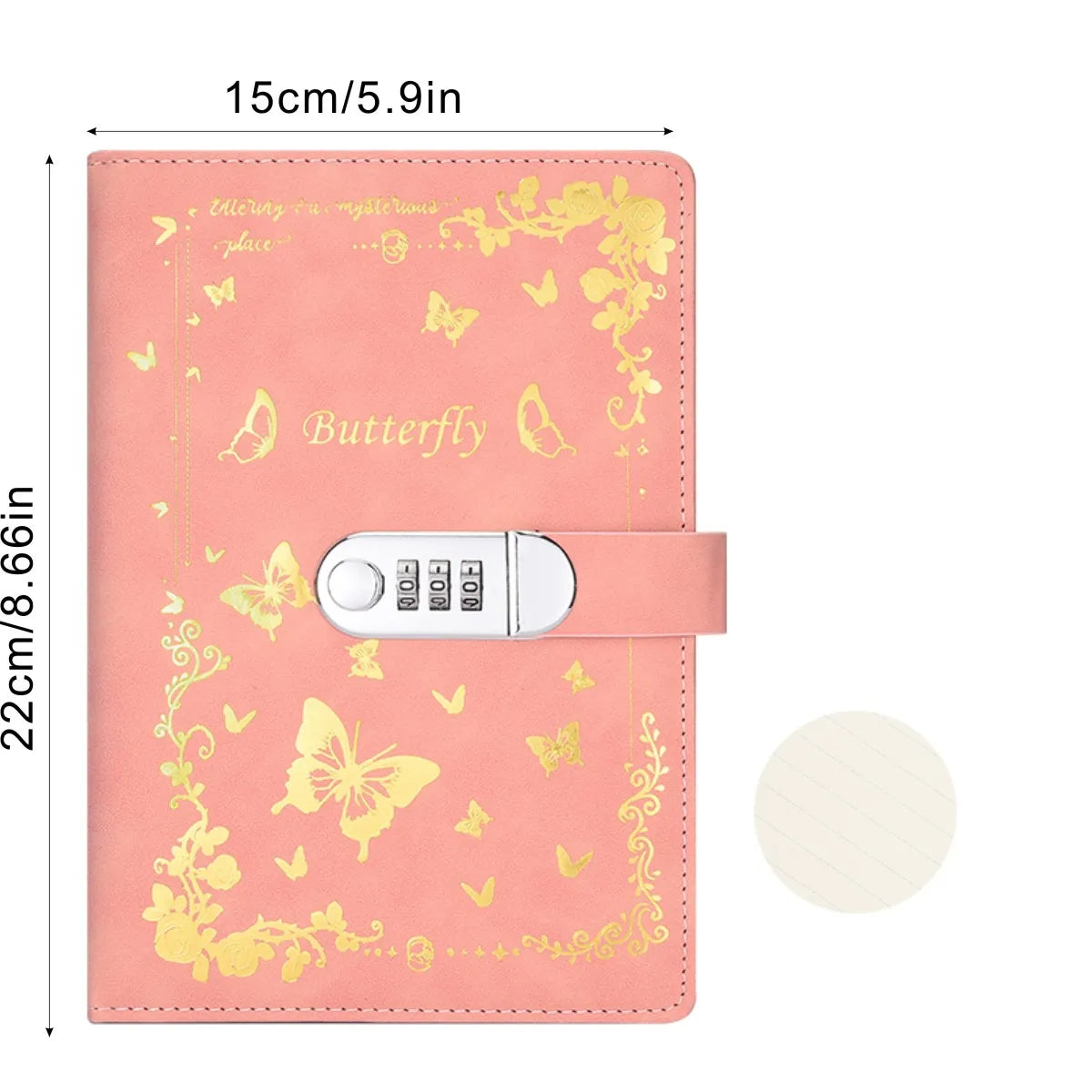 A5 Password Lock Diary – Cartoon Notebook