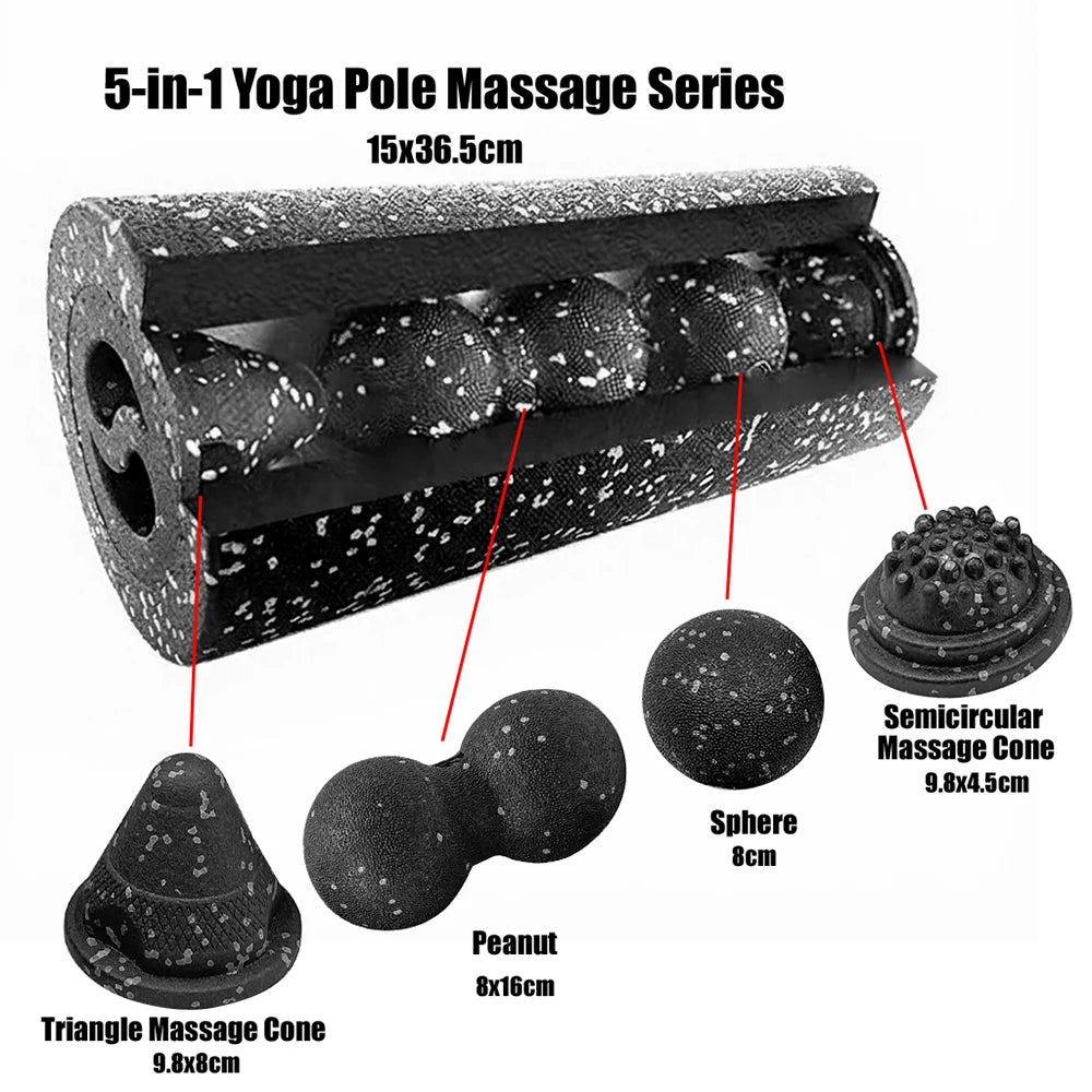 5-in-1 Fascia Roller Set – Muscle Recovery Kit