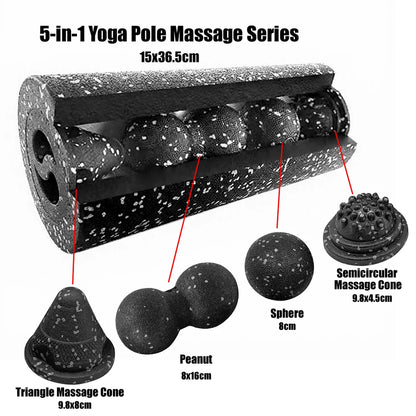 5-in-1 Fascia Roller Set – Muscle Recovery Kit
