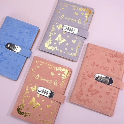 A5 Password Lock Diary – Cartoon Notebook