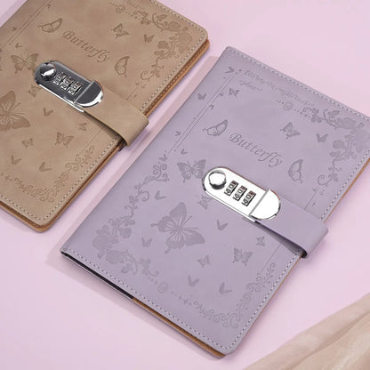 A5 Password Lock Diary – Cartoon Notebook