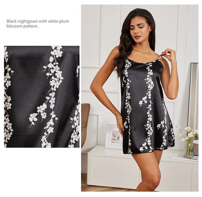 Silk Satin Suspender Nightdress