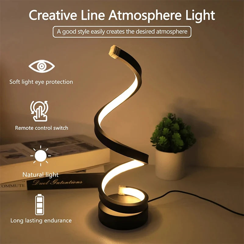 3D Ring USB LED Night Lamp – Dimmable Bedside Desk Light