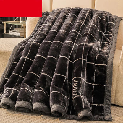 Weighted Raschel Plush Blanket – Thick & Warm (1PC)