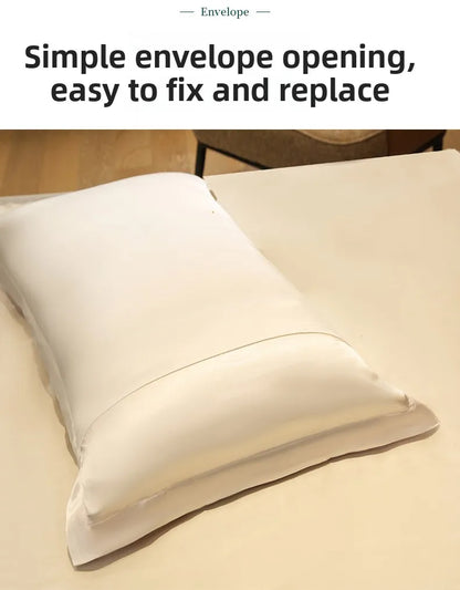100% Mulberry Silk Luxury Pillowcase – Natural Cooling Silk