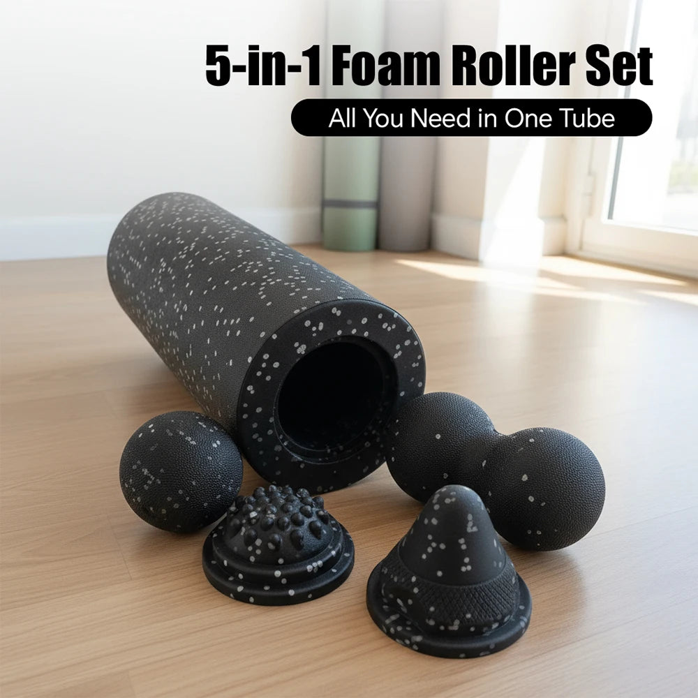 5-in-1 Fascia Roller Set – Muscle Recovery Kit