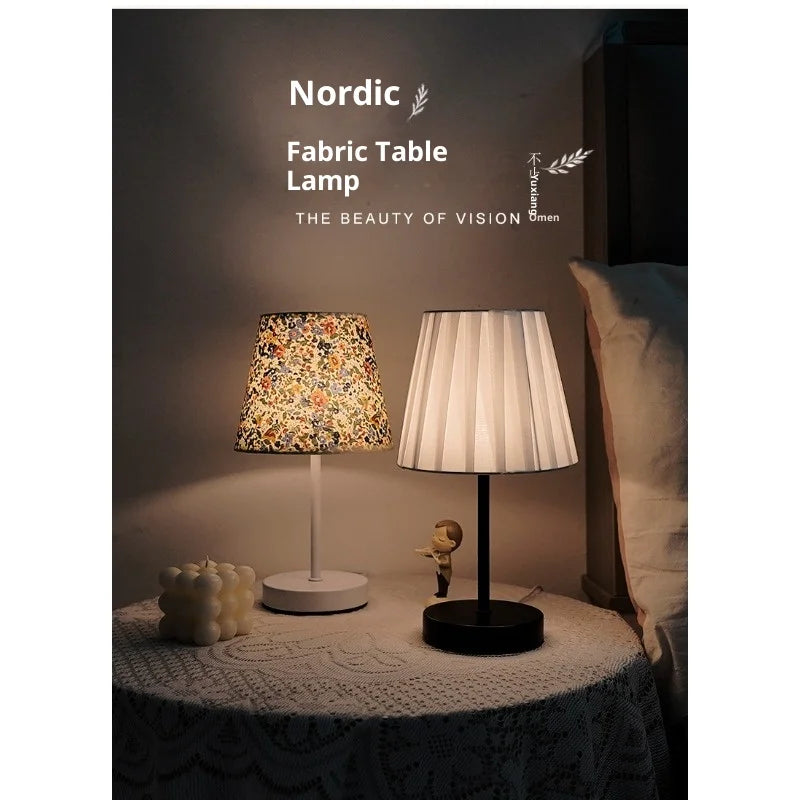 Solid Wood USB Desk Lamp – LED Bedside Night Light