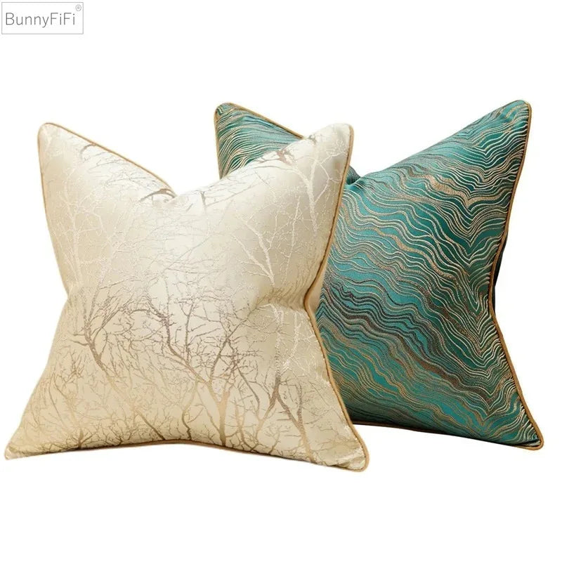 Jacquard Luxury Embroidered Cushion Cover – 45x45cm