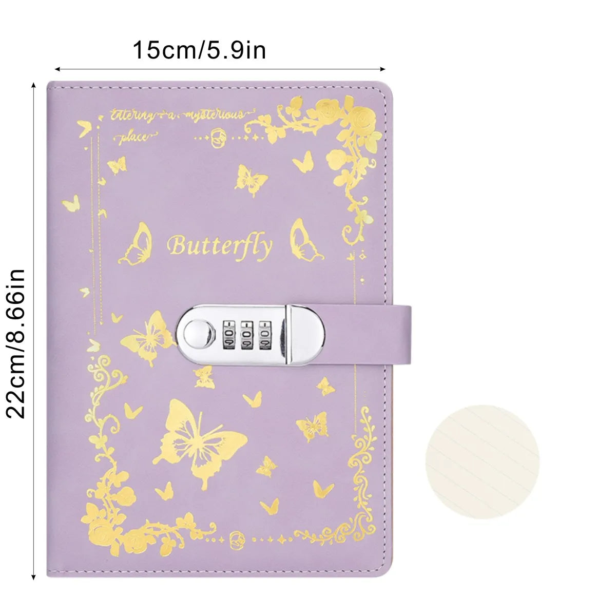 A5 Password Lock Diary – Cartoon Notebook