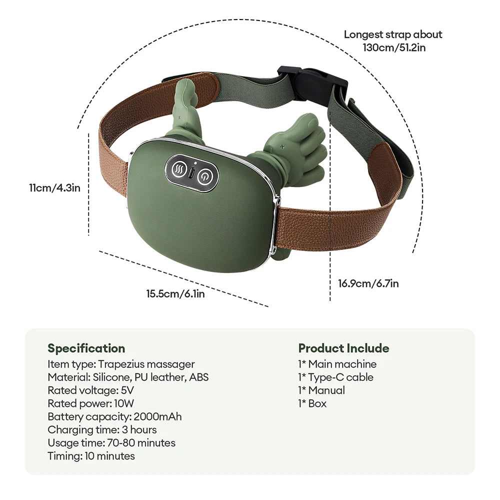 Bionic Neck & Shoulder Massager – Wireless Kneading Shawl