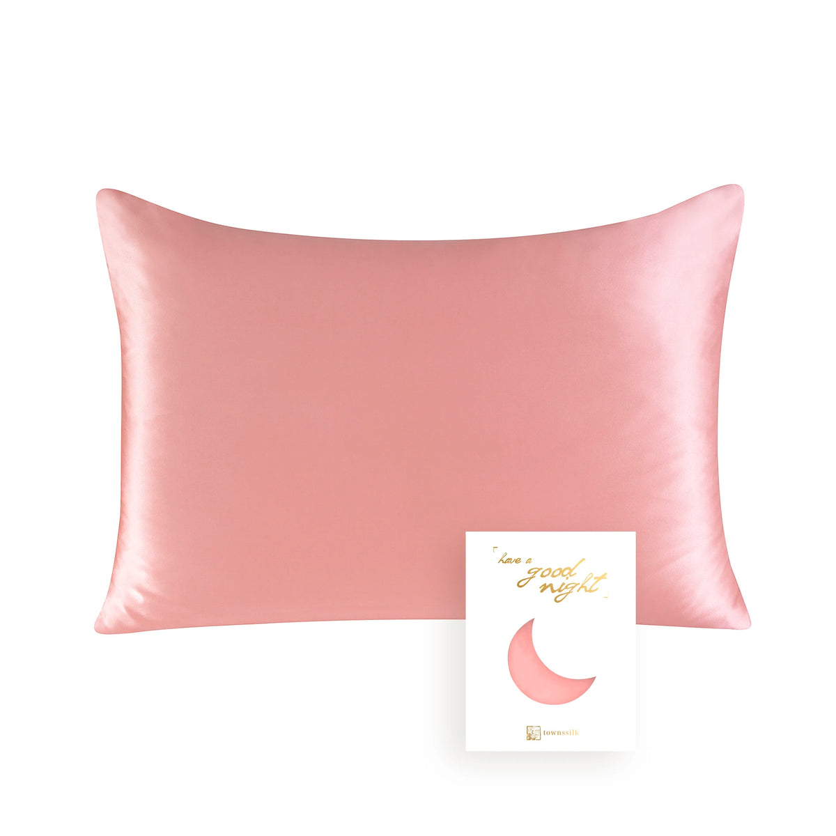 100% Mulberry Silk Pillowcase – 19 Momme, Hidden Zipper