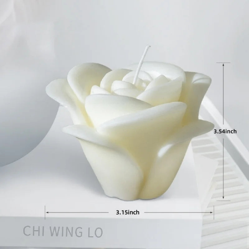 Large Ribbed Soy Wax Candle – Decorative Aromatherapy Pillar