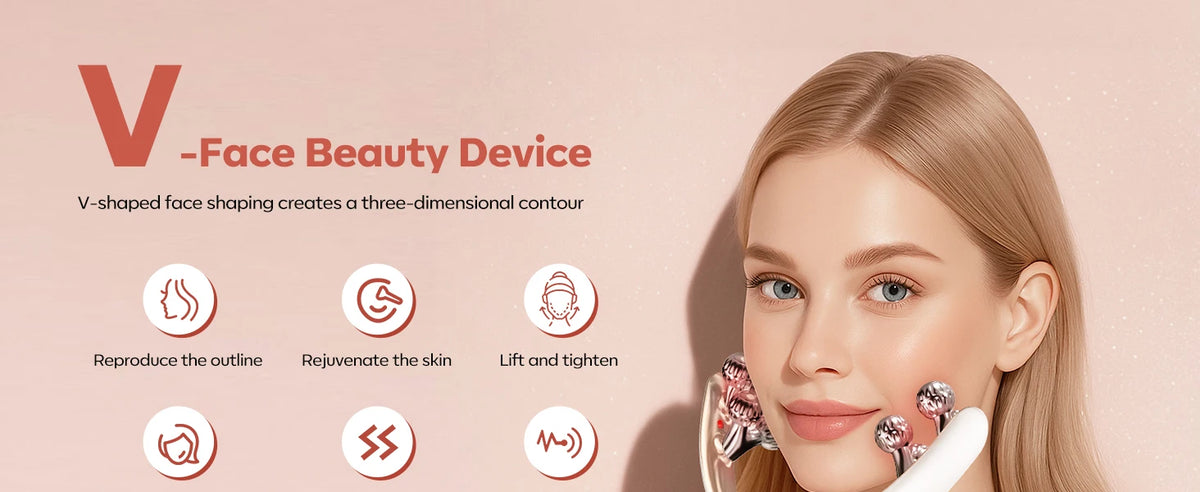 EMS Microcurrent Face Roller – Lifting & Firming Device
