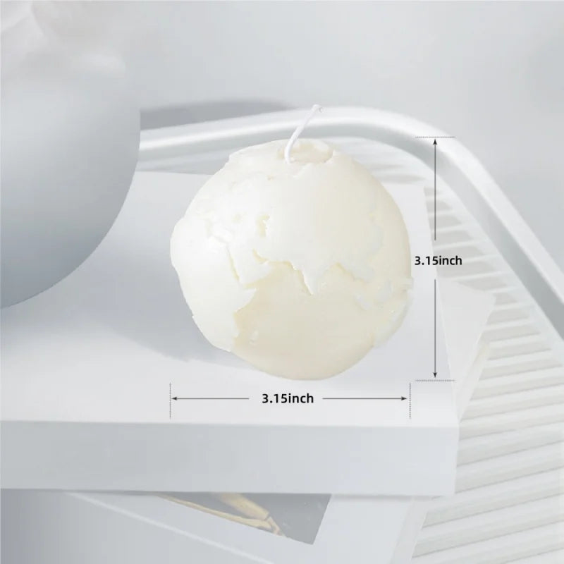 Large Ribbed Soy Wax Candle – Decorative Aromatherapy Pillar