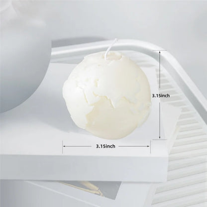 Large Ribbed Soy Wax Candle – Decorative Aromatherapy Pillar
