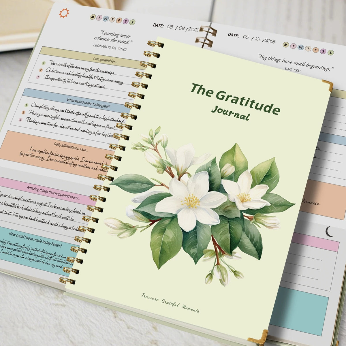 A5 Gratitude Journal – Daily Guided Notebook