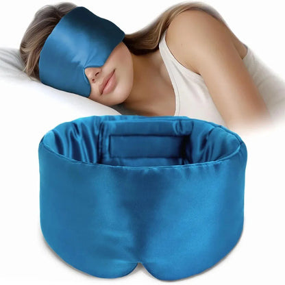 100% Mulberry Silk Sleep Mask – Soft, Adjustable, Anti-Wrinkle