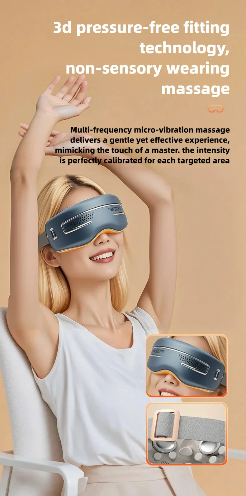 Smart Electric Eye Massager – Hot & Cold Compress
