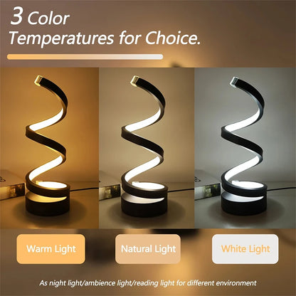 3D Ring USB LED Night Lamp – Dimmable Bedside Desk Light