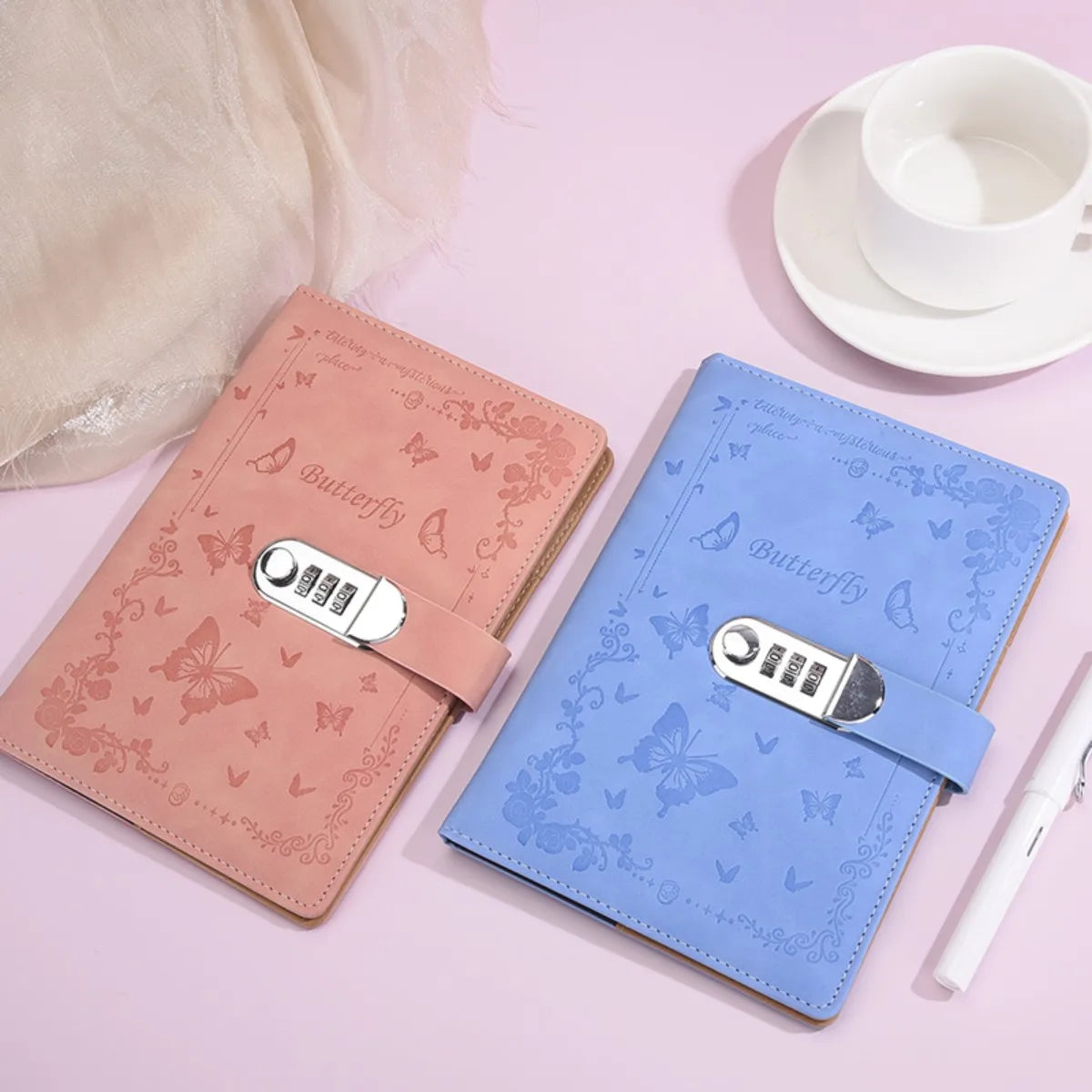 A5 Password Lock Diary – Cartoon Notebook