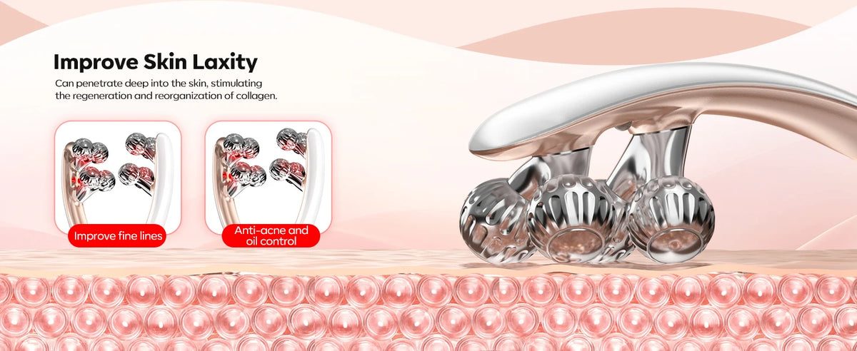 EMS Microcurrent Face Roller – Lifting & Firming Device