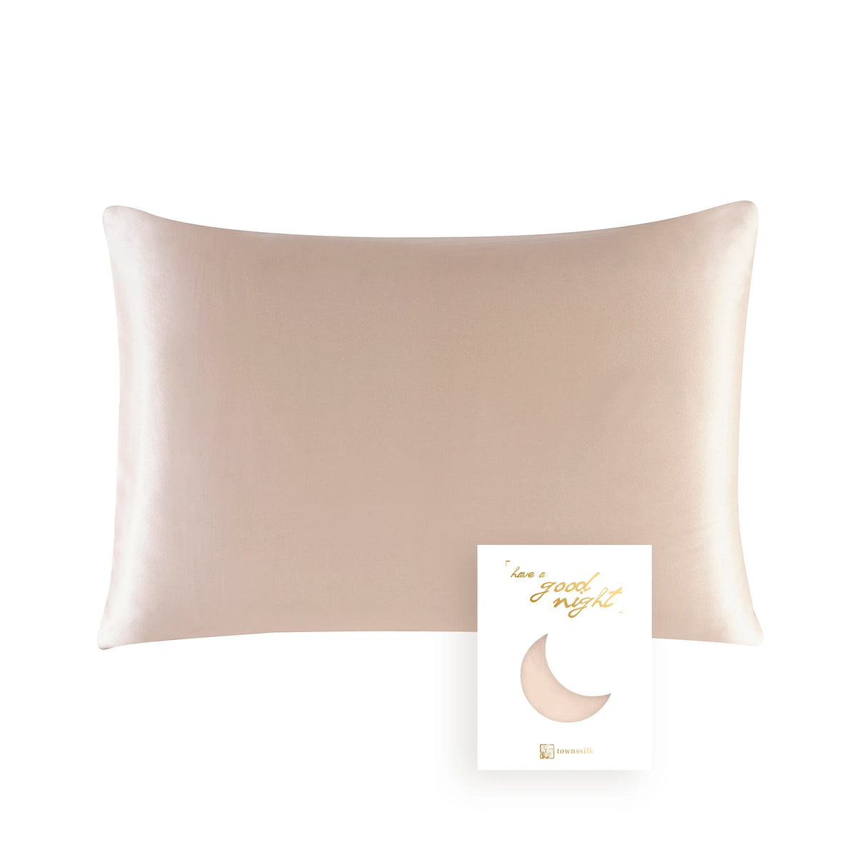 100% Mulberry Silk Pillowcase – 19 Momme, Hidden Zipper