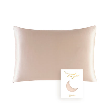 100% Mulberry Silk Pillowcase – 19 Momme, Hidden Zipper
