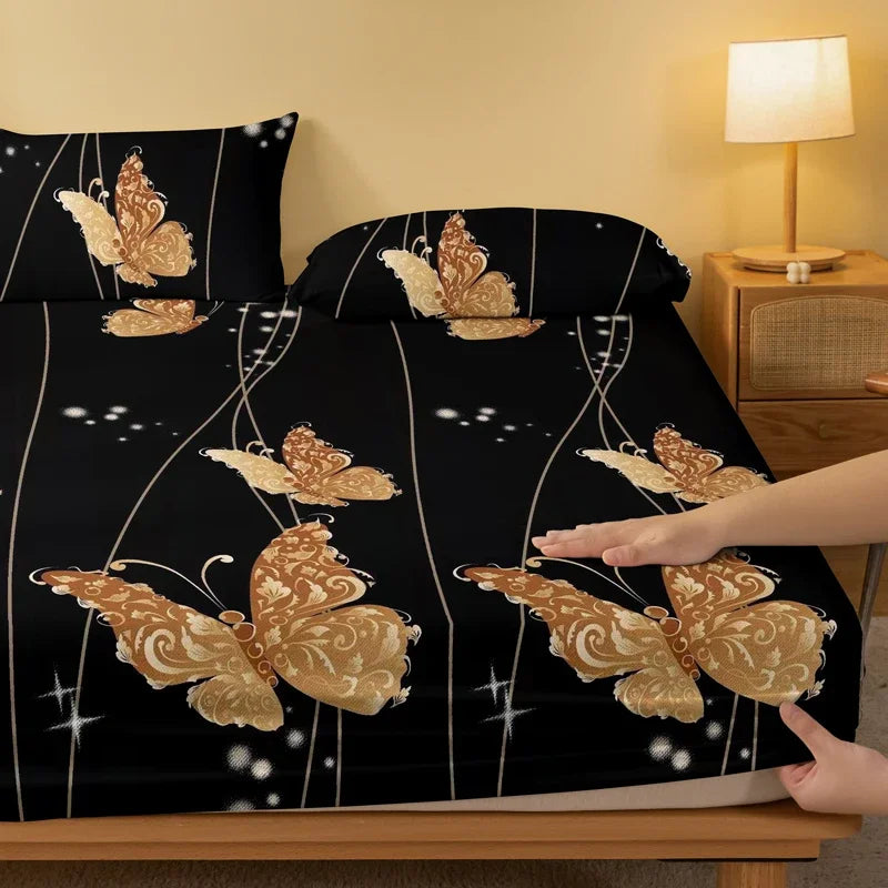 Kingdee Opera Pattern Frosted Bedsheet – Printed Bedspread