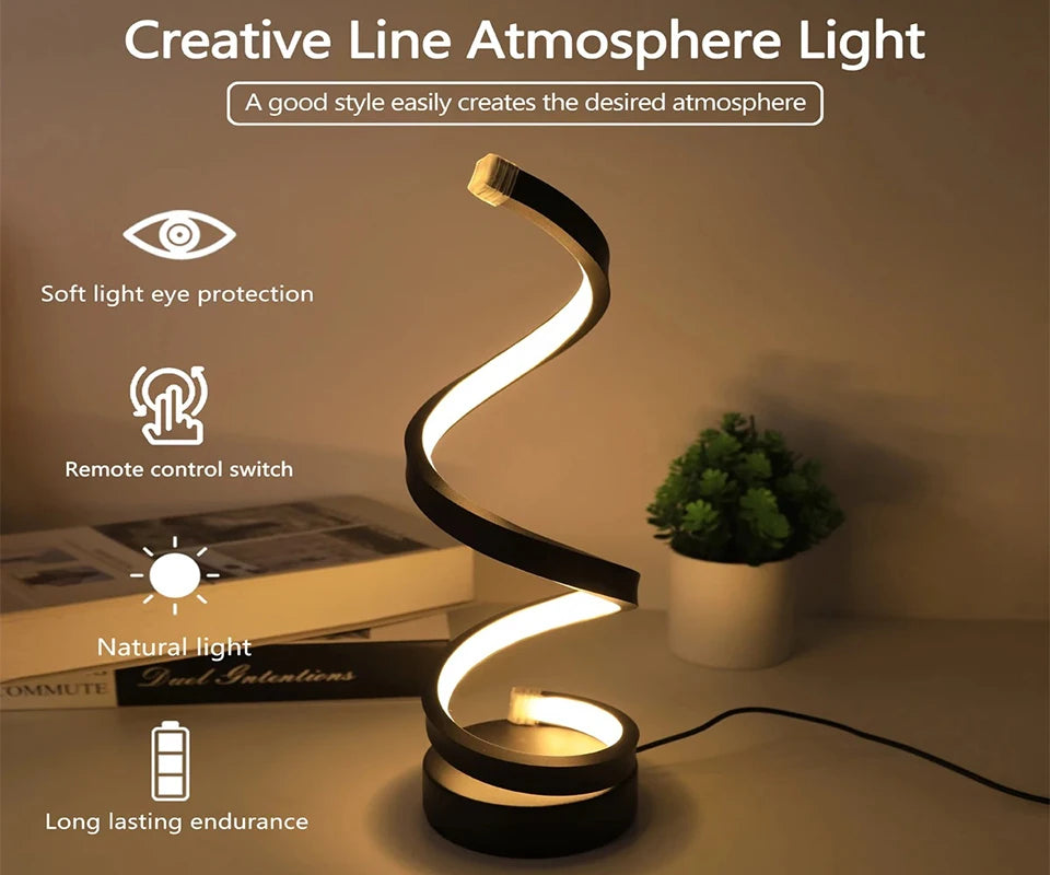 3D Ring USB LED Night Lamp – Dimmable Bedside Desk Light