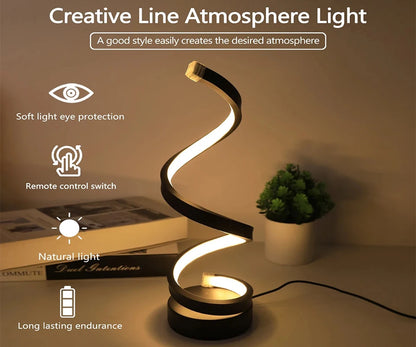 3D Ring USB LED Night Lamp – Dimmable Bedside Desk Light