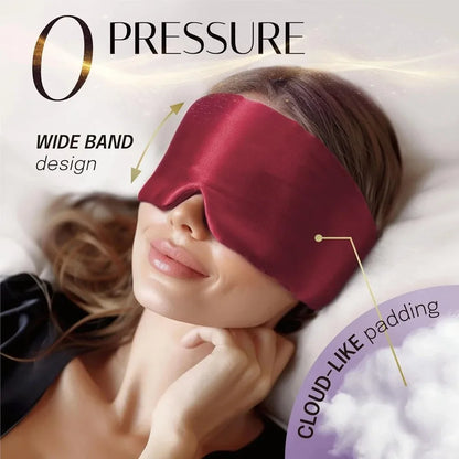 100% Mulberry Silk Sleep Mask – Soft, Adjustable, Anti-Wrinkle