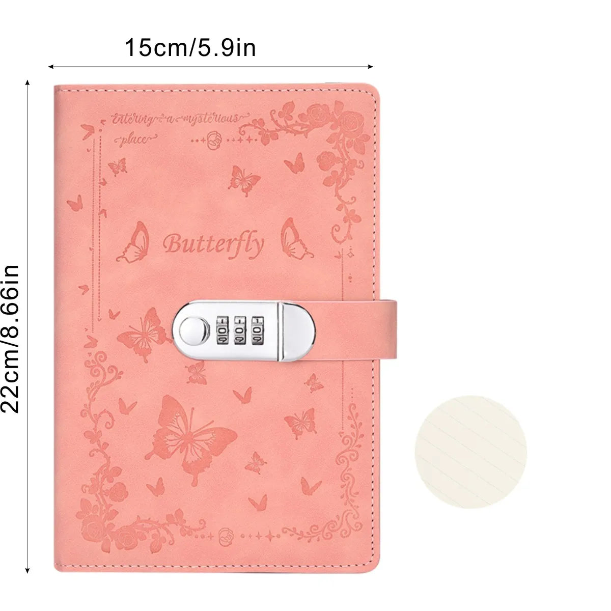 A5 Password Lock Diary – Cartoon Notebook
