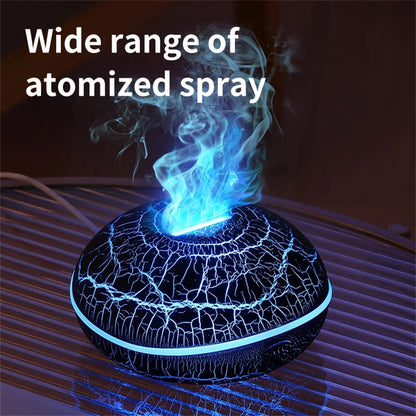 Aroma Flame Humidifier – Essential Oil Diffuser with Colorful Lights