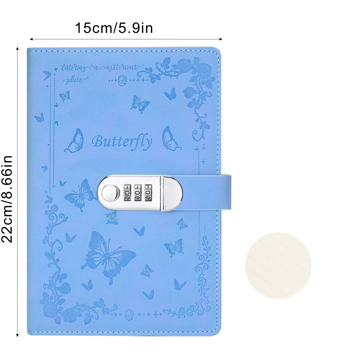 A5 Password Lock Diary – Cartoon Notebook