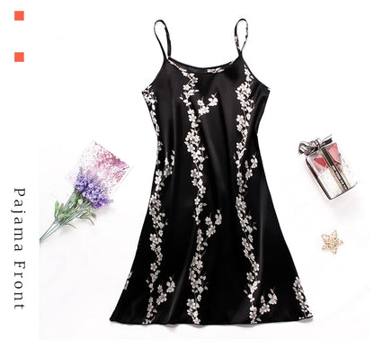 Silk Satin Suspender Nightdress