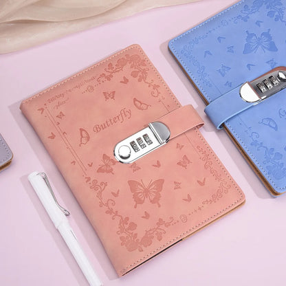 A5 Password Lock Diary – Cartoon Notebook