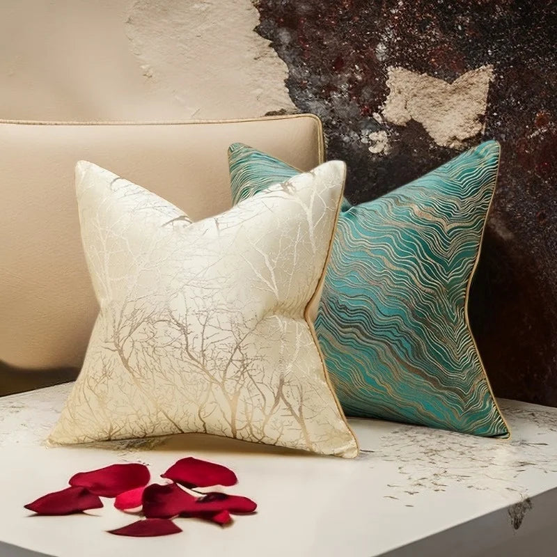 Jacquard Luxury Embroidered Cushion Cover – 45x45cm