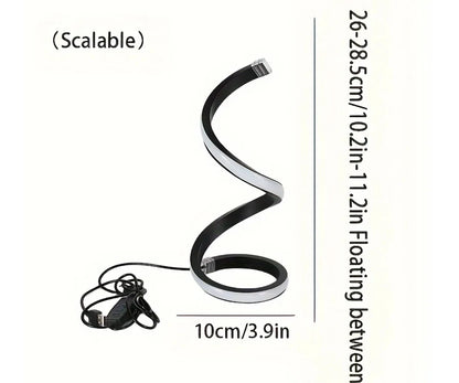 3D Ring USB LED Night Lamp – Dimmable Bedside Desk Light