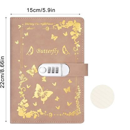 A5 Password Lock Diary – Cartoon Notebook