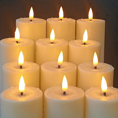 12-Piece LED Flameless Candles – Waterproof Flickering Tea Lights